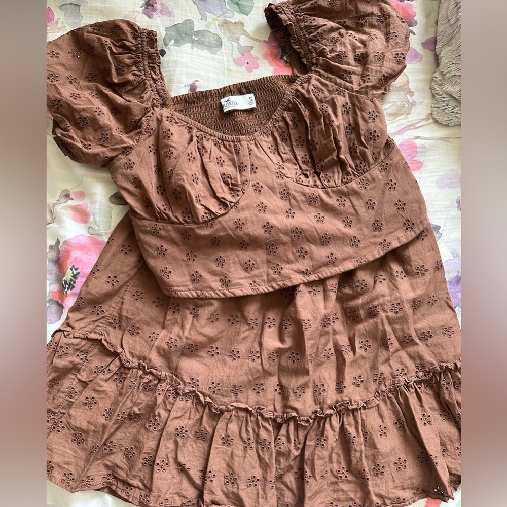 Brown Skirt and Top set